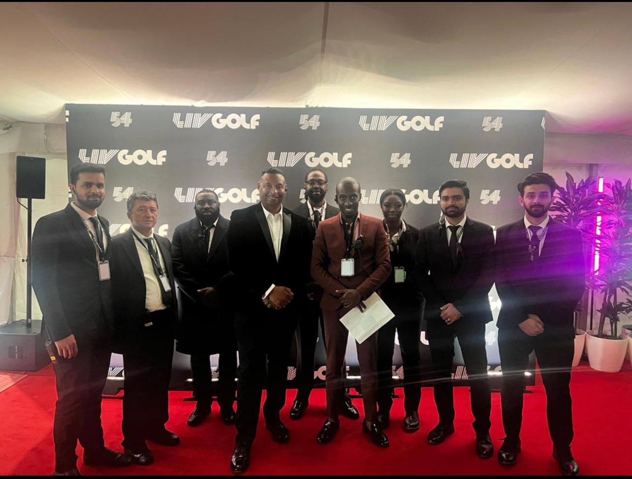 Harewood & Corbin close protection and security team at LIV Golf